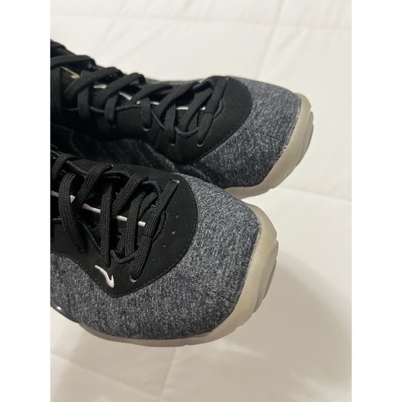 Nike Air Foamposite Pro Wool Fleece Kids Boys Suede Sneakers DarkGray Shoes 4.5Y